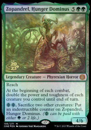 Zopandrel, Hunger Dominus [Phyrexia: All Will Be One Prerelease Promos] | Total Play