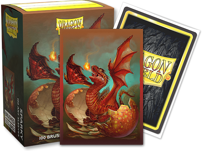 Dragon Shield: Standard 100ct Brushed Art Sleeves - Sparky | Total Play