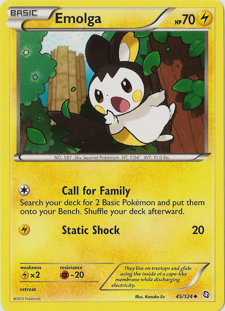 Emolga (45/124) [Black & White: Dragons Exalted] | Total Play