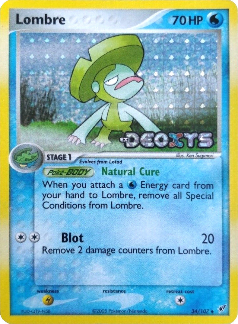 Lombre (34/107) (Stamped) [EX: Deoxys] | Total Play