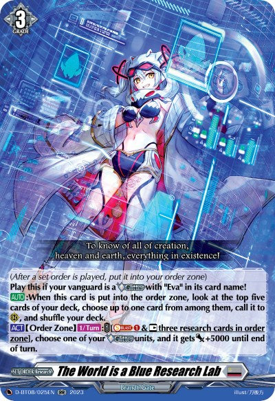 The World is a Blue Research Lab (D-BT08/025EN) [Minerva Rising] | Total Play