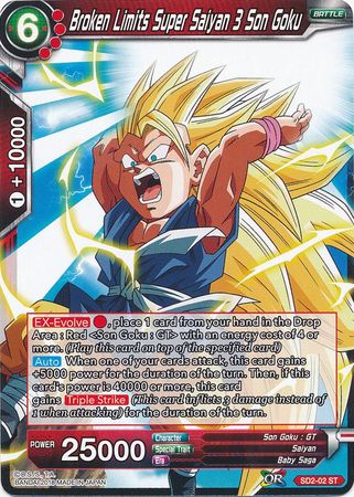 Broken Limits Super Saiyan 3 Son Goku (Starter Deck - The Extreme Evolution) (SD2-02) [Cross Worlds] | Total Play