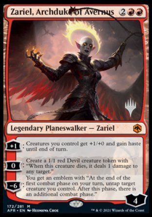 Zariel, Archduke of Avernus (Promo Pack) [Dungeons & Dragons: Adventures in the Forgotten Realms Promos] | Total Play