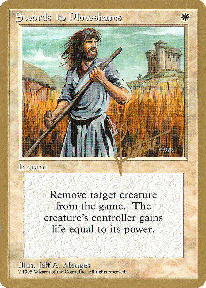 Swords to Plowshares (Bertrand Lestree) [Pro Tour Collector Set] | Total Play