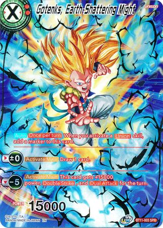 Gotenks, Earth-Shattering Might (SPR) (BT11-003) [Vermilion Bloodline] | Total Play