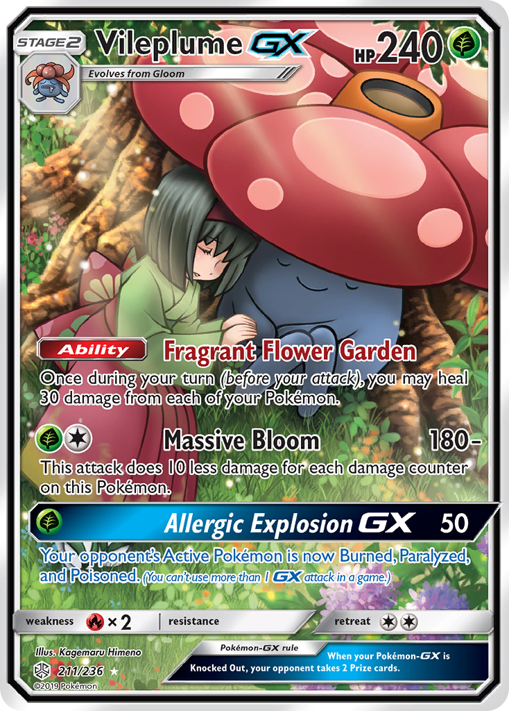 Vileplume GX (211/236) [Sun & Moon: Cosmic Eclipse] | Total Play