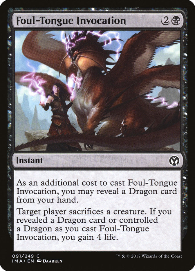 Foul-Tongue Invocation [Iconic Masters] | Total Play