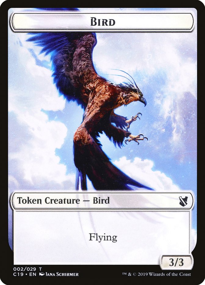 Bird Token (002/029) [Commander 2019 Tokens] | Total Play