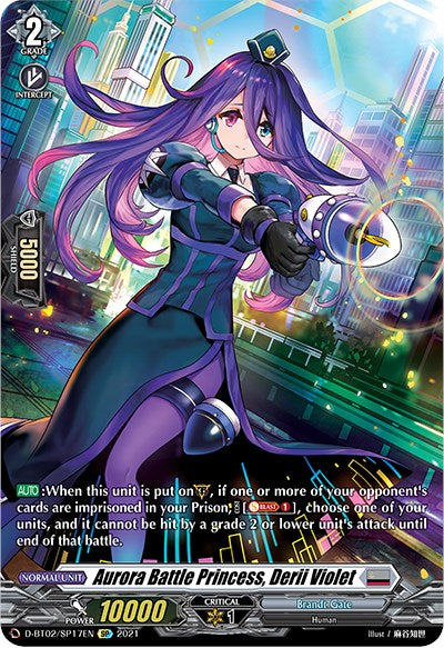 Aurora Battle Princess, Derii Violet (D-BT02/SP17EN) [A Brush with the Legends] | Total Play
