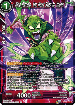King Piccolo, the Next Step to Youth (Common) (BT13-011) [Supreme Rivalry] | Total Play