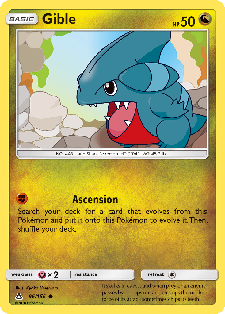 Gible (96/156) [Sun & Moon: Ultra Prism] | Total Play