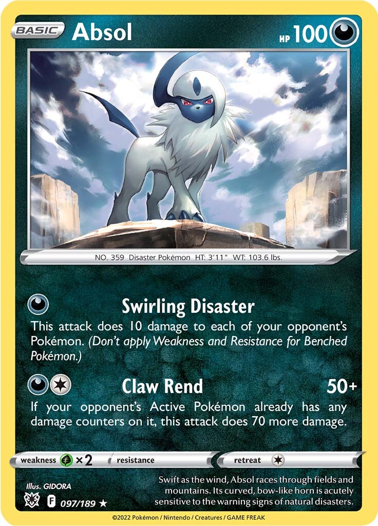 Absol (097/189) (Theme Deck Exclusive) [Sword & Shield: Astral Radiance] | Total Play
