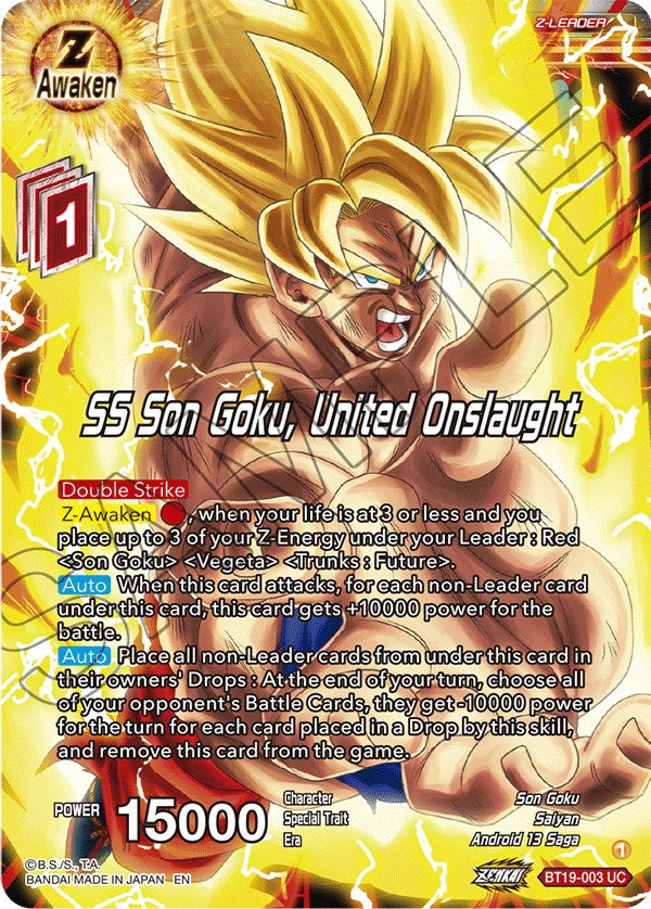 SS Son Goku, United Onslaught (BT19-003) [Fighter's Ambition] | Total Play