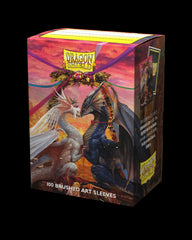 Dragon Shield: Standard 100ct Brushed Art Sleeves - Valentine Dragons (2023) | Total Play