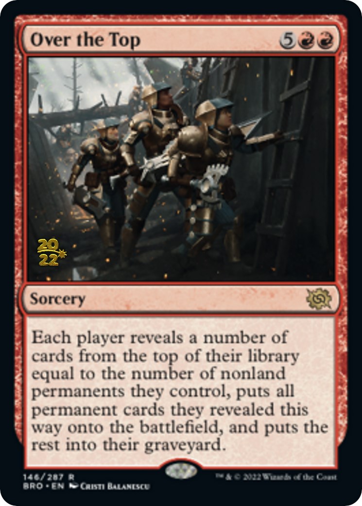 Over the Top [The Brothers' War Prerelease Promos] | Total Play