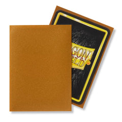 Dragon Shield: Standard 100ct Sleeves - Gold (Matte) | Total Play