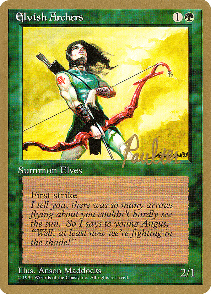 Elvish Archers (Preston Poulter) [Pro Tour Collector Set] | Total Play