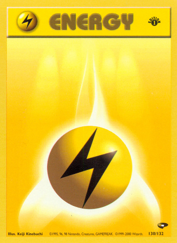 Lightning Energy (130/132) [Gym Challenge 1st Edition] | Total Play