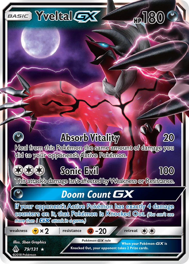 Yveltal GX (79/131) [Sun & Moon: Forbidden Light] | Total Play