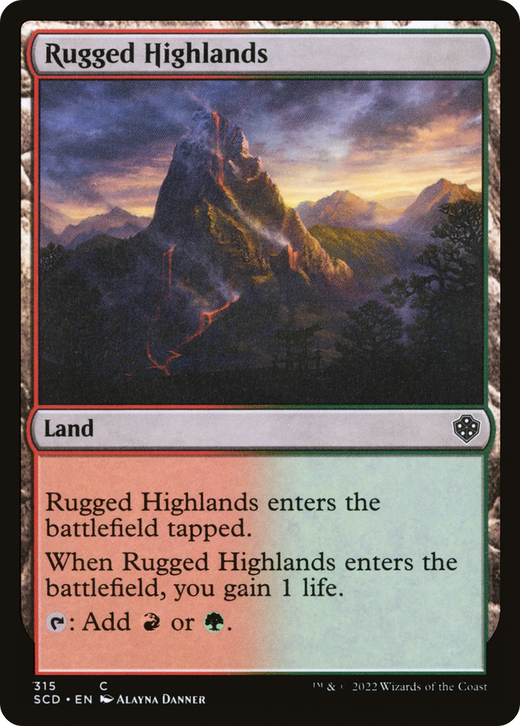 Rugged Highlands [Starter Commander Decks] | Total Play