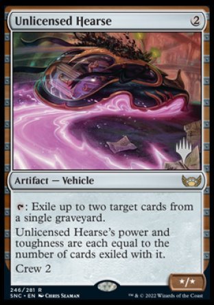 Unlicensed Hearse (Promo Pack) [Streets of New Capenna Promos] | Total Play