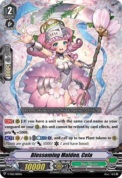 Blossoming Maiden, Cela (V-TD12/003EN) [Ahsha] | Total Play