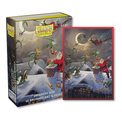 Dragon Shield: Japanese Size 60ct Brushed Art Sleeves - Christmas (2023) | Total Play