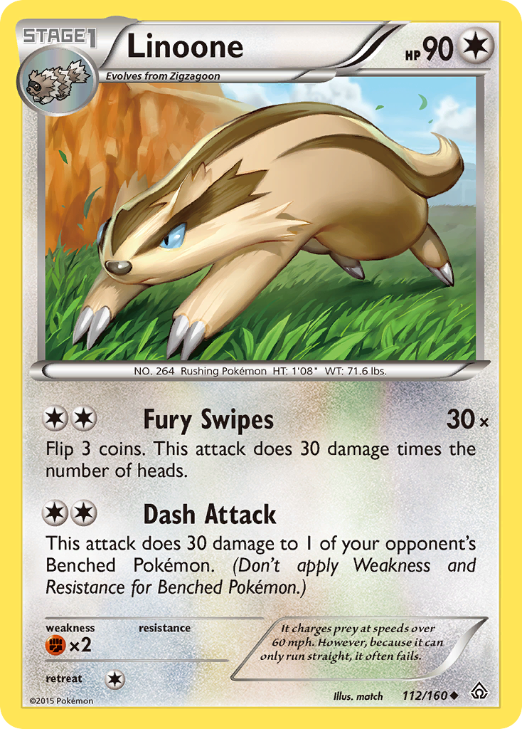 Linoone (112/160) [XY: Primal Clash] | Total Play