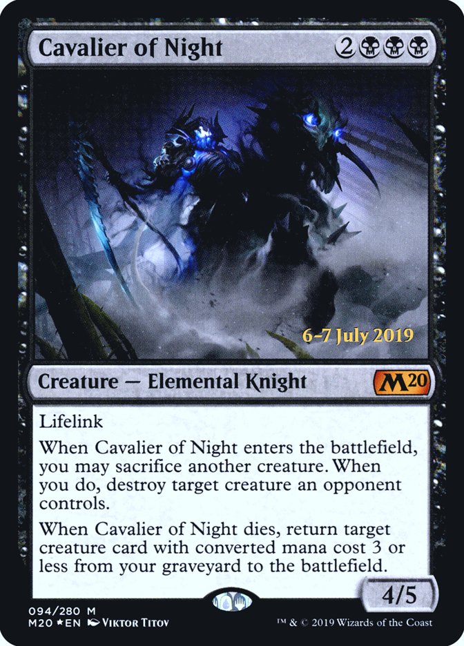 Cavalier of Night [Core Set 2020 Prerelease Promos] | Total Play