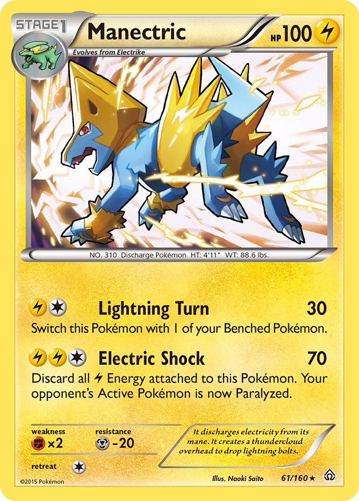 Manectric (61/160) (Theme Deck Exclusive) [XY: Primal Clash] | Total Play