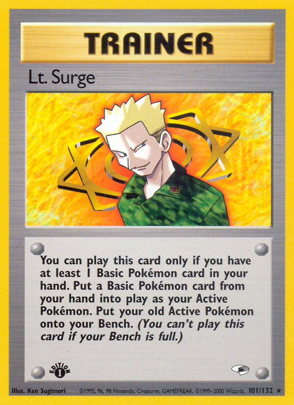 Lt. Surge (101/132) [Gym Heroes 1st Edition] | Total Play