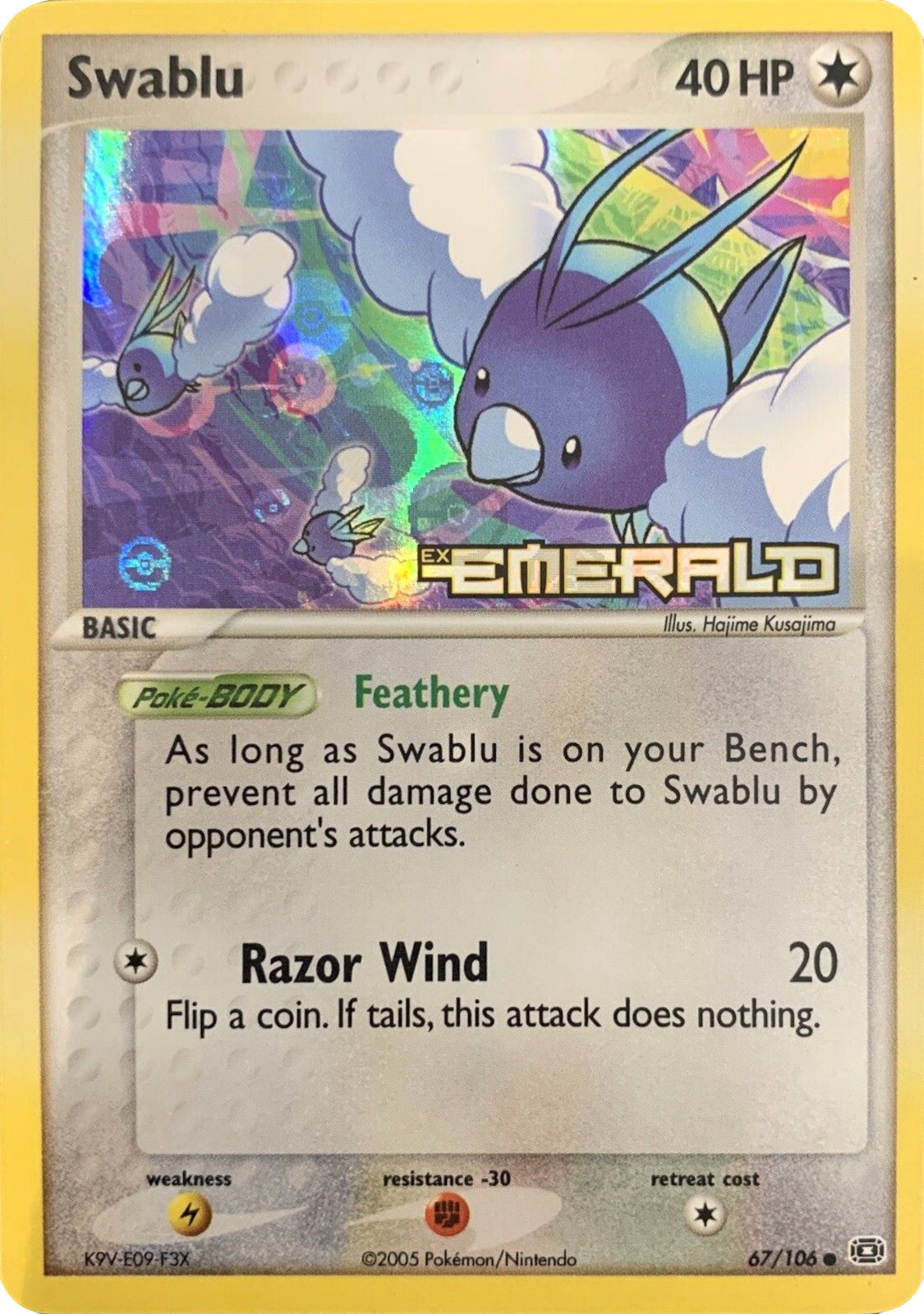 Swablu (67/106) (Stamped) [EX: Emerald] | Total Play