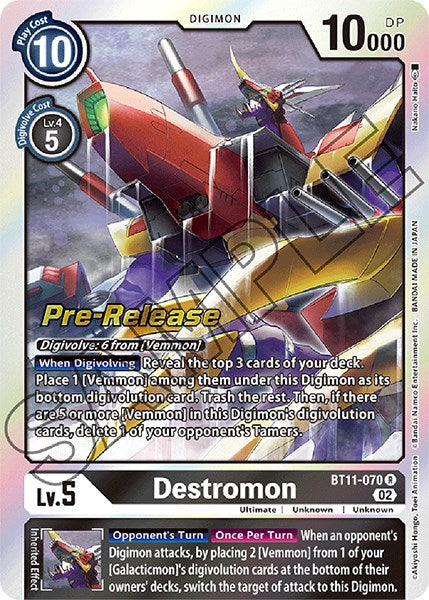 Destromon [BT11-070] [Dimensional Phase Pre-Release Promos] | Total Play