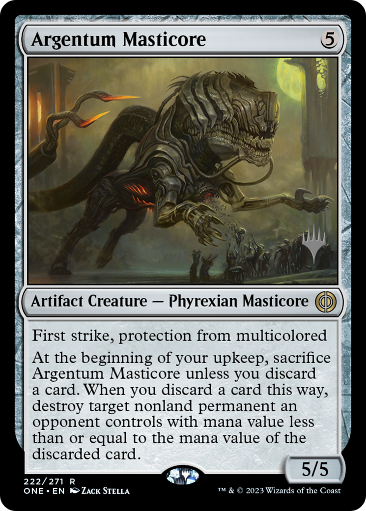 Argentum Masticore (Promo Pack) [Phyrexia: All Will Be One Promos] | Total Play