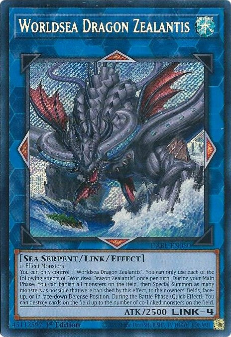 Worldsea Dragon Zealantis [DABL-EN050] Secret Rare | Total Play