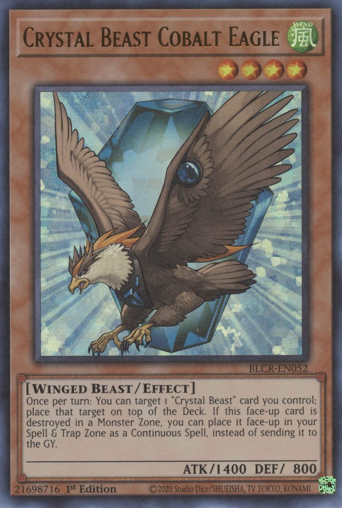 Crystal Beast Cobalt Eagle [BLCR-EN052] Ultra Rare | Total Play