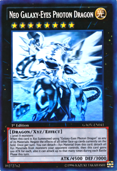 Neo Galaxy-Eyes Photon Dragon [GAOV-EN041] Ghost Rare | Total Play