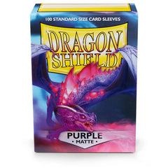 Dragon Shield: Standard 100ct Sleeves - Purple (Matte) | Total Play