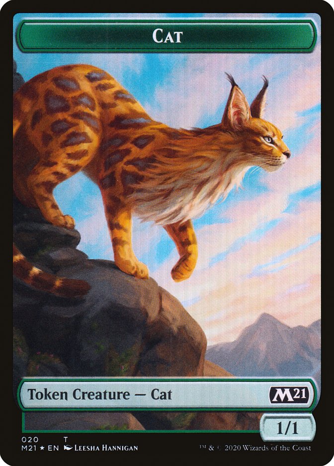 Beast // Cat (020) Double-Sided Token [Core Set 2021 Tokens] | Total Play