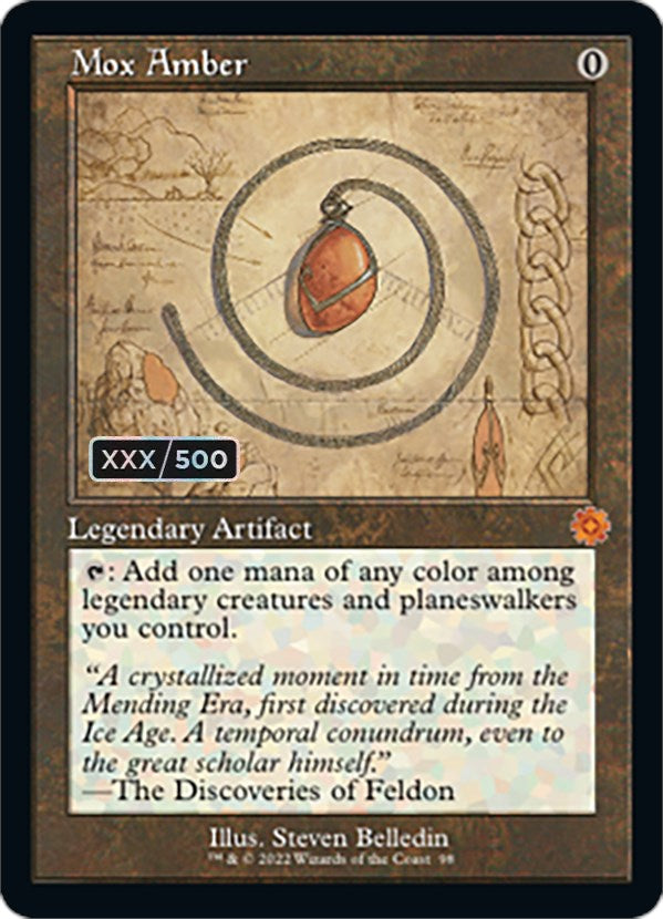 Mox Amber (Retro Schematic) (Serialized) [The Brothers' War Retro Artifacts] | Total Play