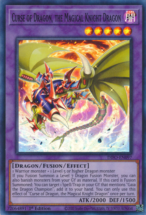 Curse of Dragon, the Magical Knight Dragon [DIFO-EN097] Super Rare | Total Play