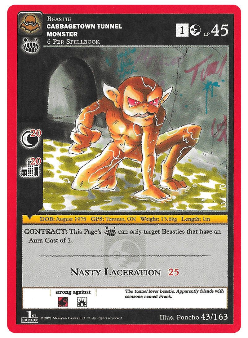 Cabbagetown Tunnel Monster [Cryptid Nation: Nightfall First Edition] | Total Play