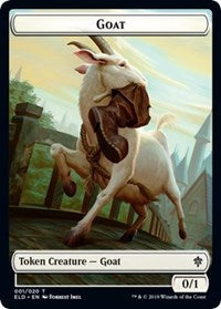 Goat // Food (15) Double-Sided Token [Throne of Eldraine Tokens] | Total Play