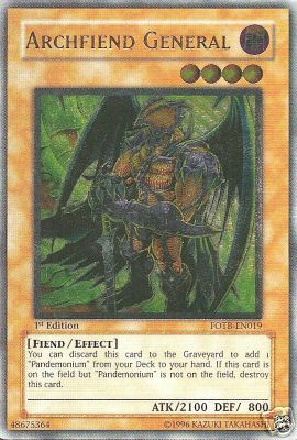 Archfiend General [FOTB-EN019] Ultimate Rare | Total Play