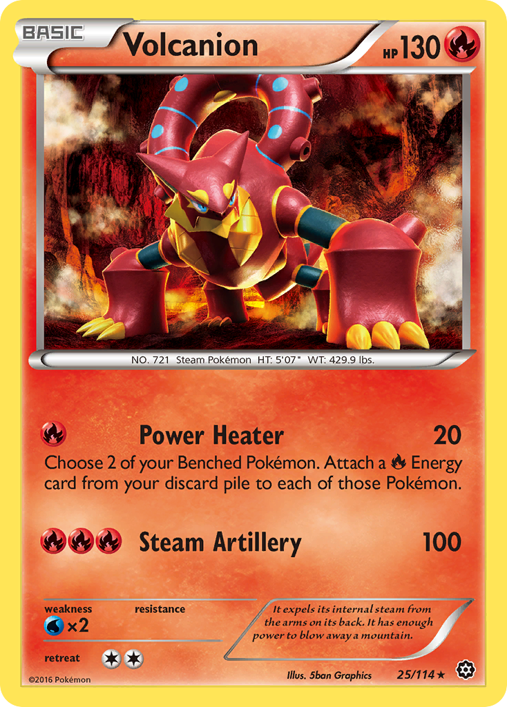 Volcanion (25/114) [XY: Steam Siege] | Total Play