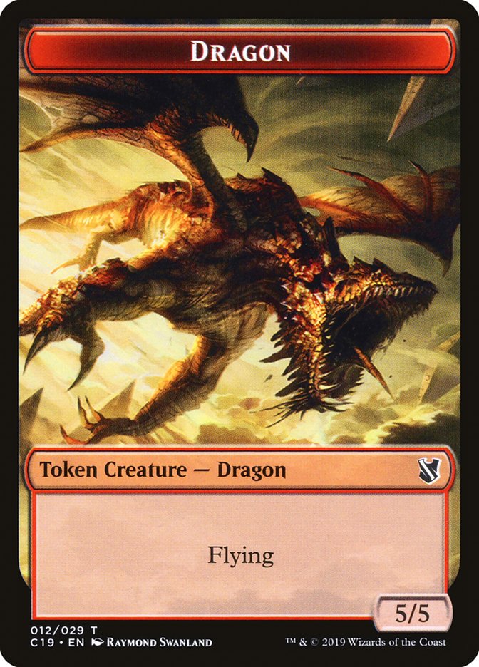 Dragon Token [Commander 2019 Tokens] | Total Play