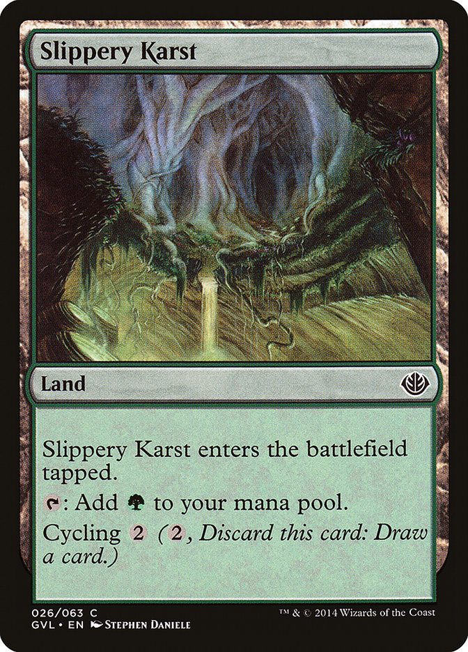 Slippery Karst (Garruk vs. Liliana) [Duel Decks Anthology] | Total Play