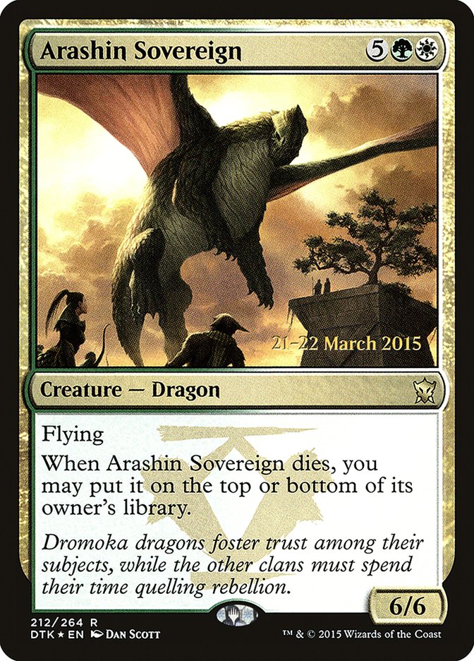 Arashin Sovereign [Dragons of Tarkir Prerelease Promos] | Total Play