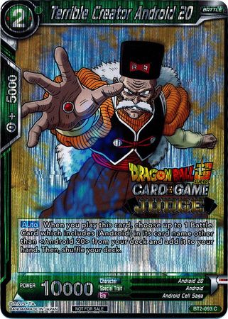 Terrible Creator Android 20 (BT2-093) [Judge Promotion Cards] | Total Play