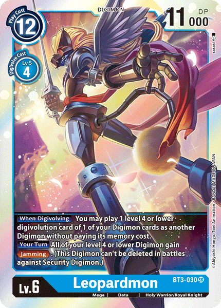 Leopardmon [BT3-030] [Release Special Booster Ver.1.0] | Total Play